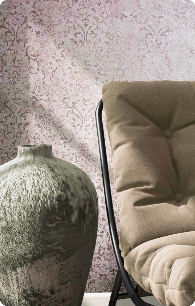 Wallpaper with vintage vibes perfect for living room